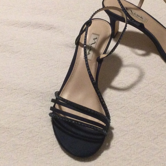 Nina dark navy heels - Picture 4 of 5